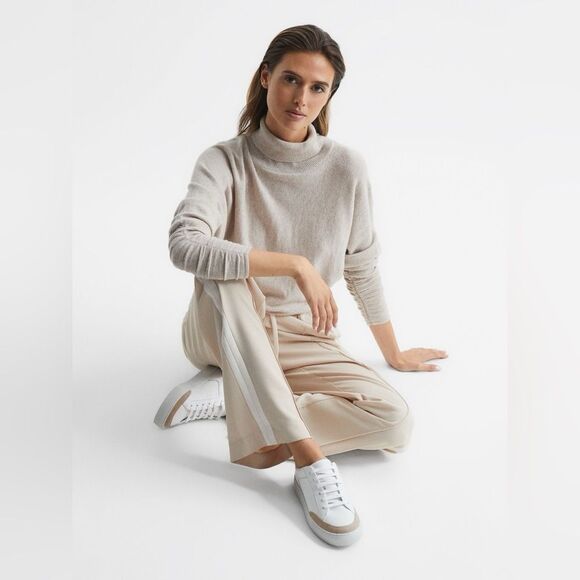 🎄3 for $25🎄 Reiss Ashley Leather Low Top Sneakers - Picture 3 of 12